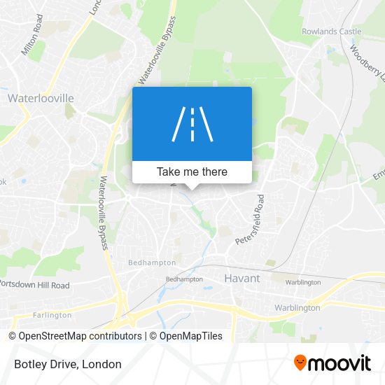 Botley Drive map