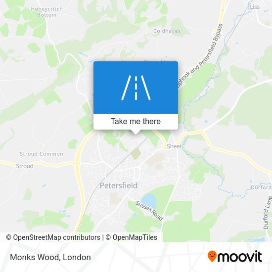 Monks Wood map