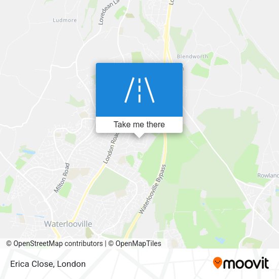 Erica Close map