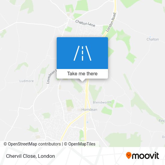 Chervil Close map