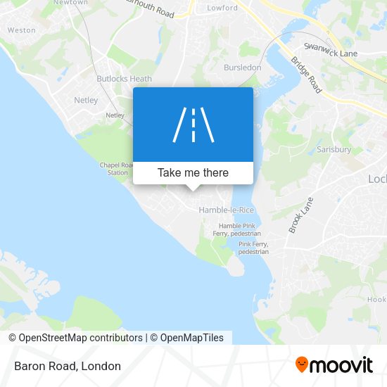 Baron Road map