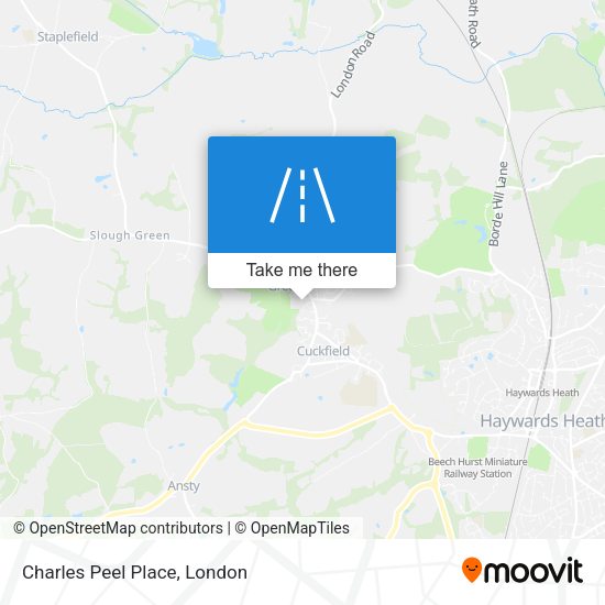 Charles Peel Place map