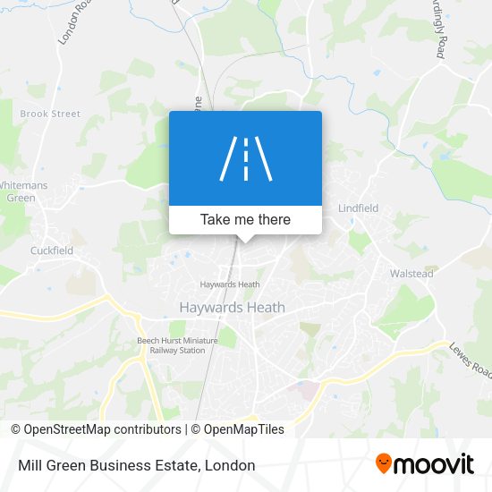 Mill Green Business Estate map