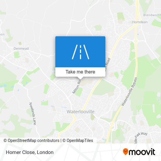Homer Close map