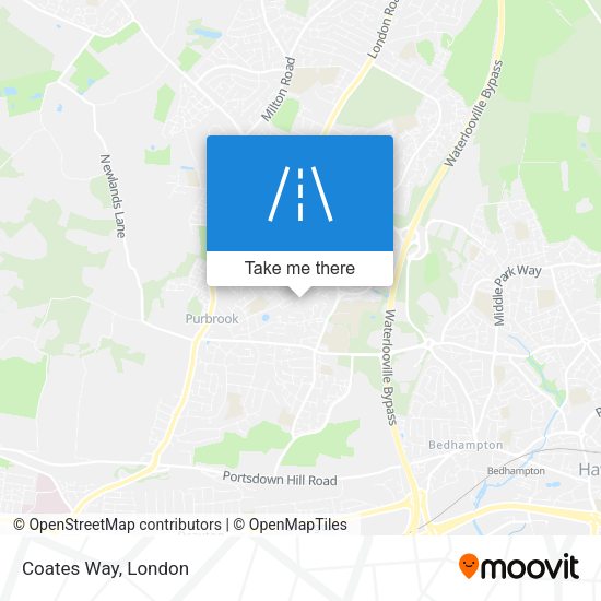 Coates Way map