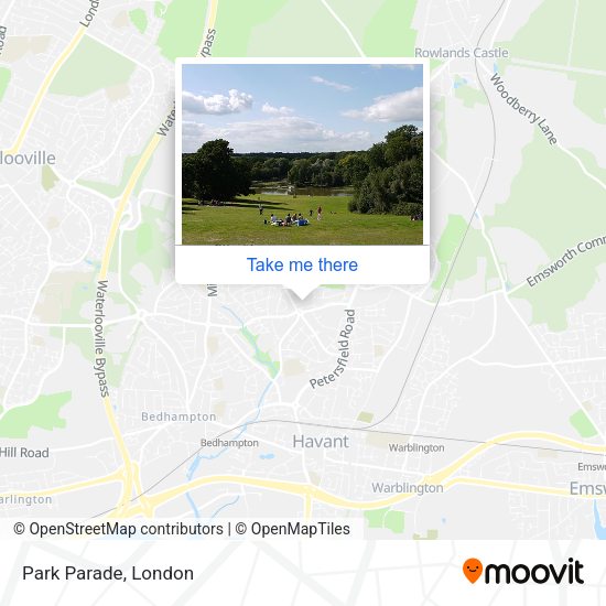 Park Parade map