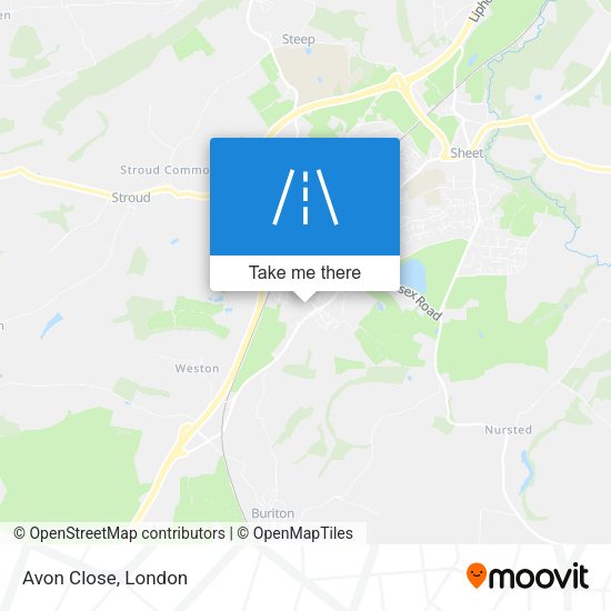 Avon Close map