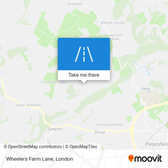 Wheelers Farm Lane map