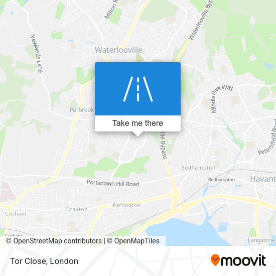 Tor Close map