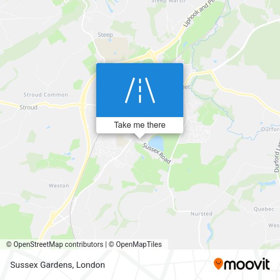 Sussex Gardens map