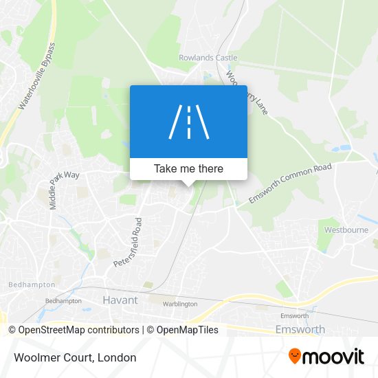 Woolmer Court map