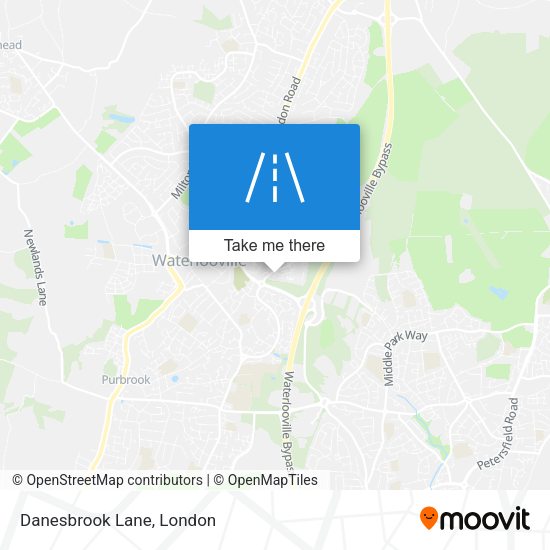 Danesbrook Lane map