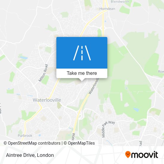 Aintree Drive map