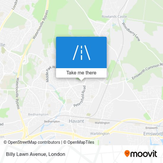 Billy Lawn Avenue map