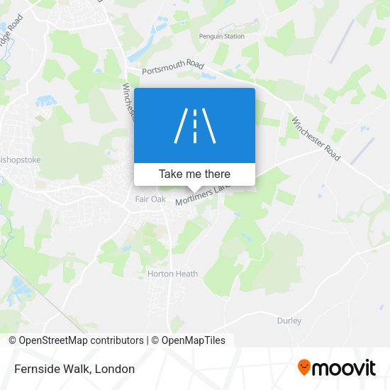 Fernside Walk map