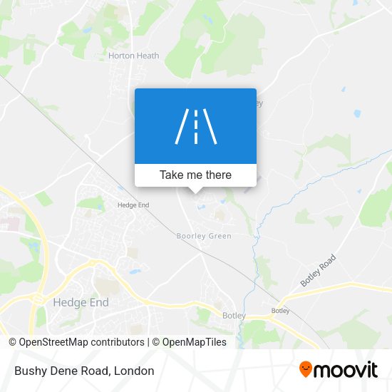 Bushy Dene Road map