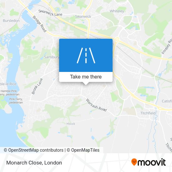 Monarch Close map