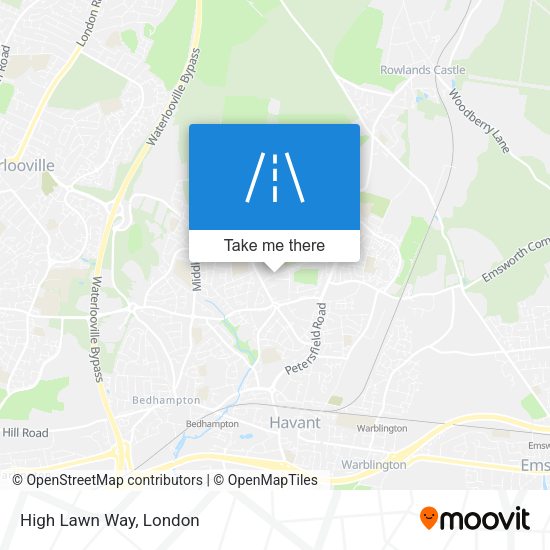 High Lawn Way map