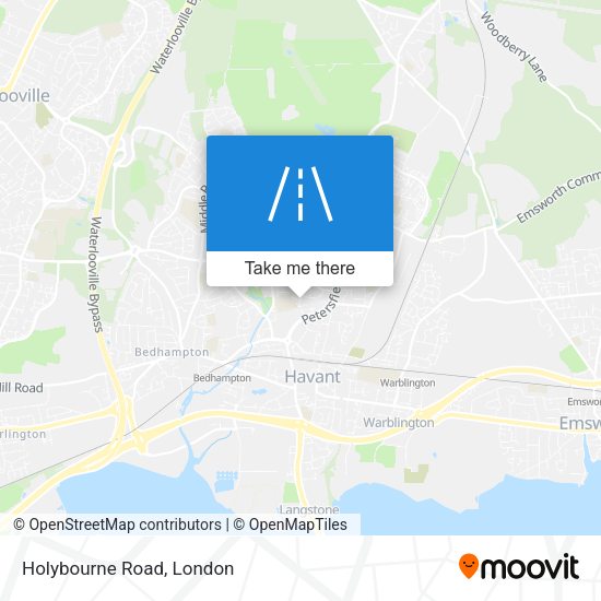 Holybourne Road map
