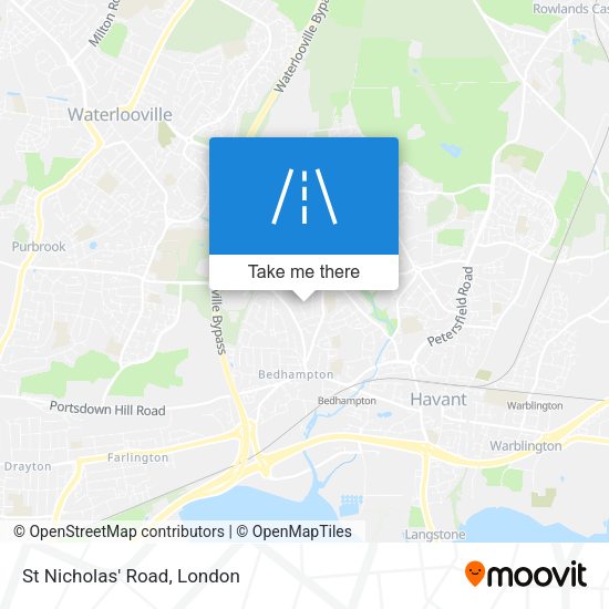 St Nicholas' Road map