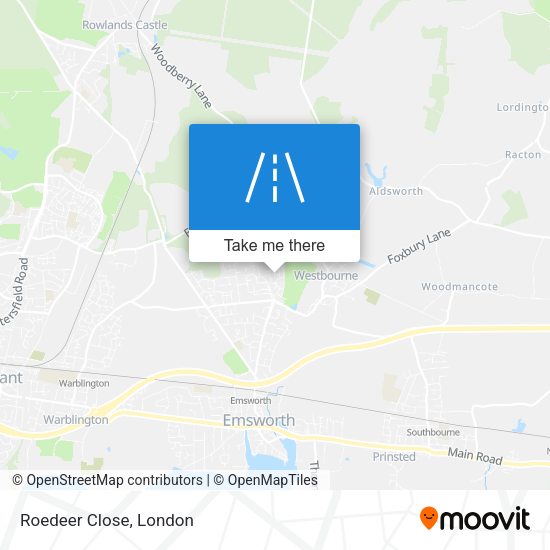 Roedeer Close map