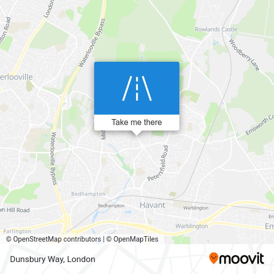 Dunsbury Way map