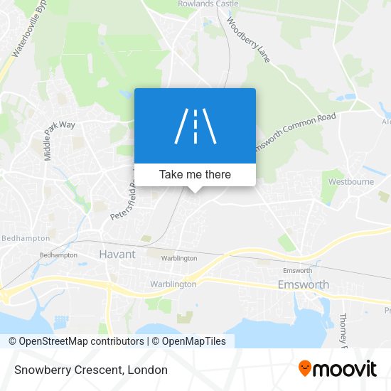 Snowberry Crescent map