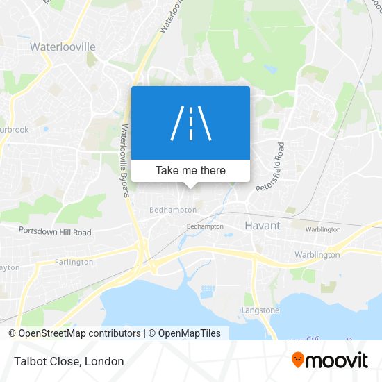 Talbot Close map