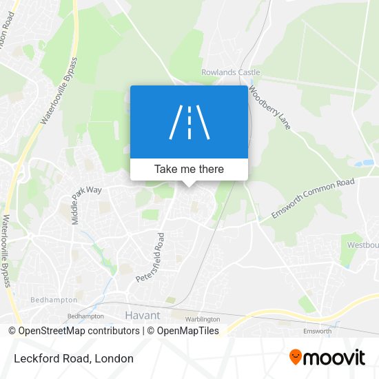 Leckford Road map