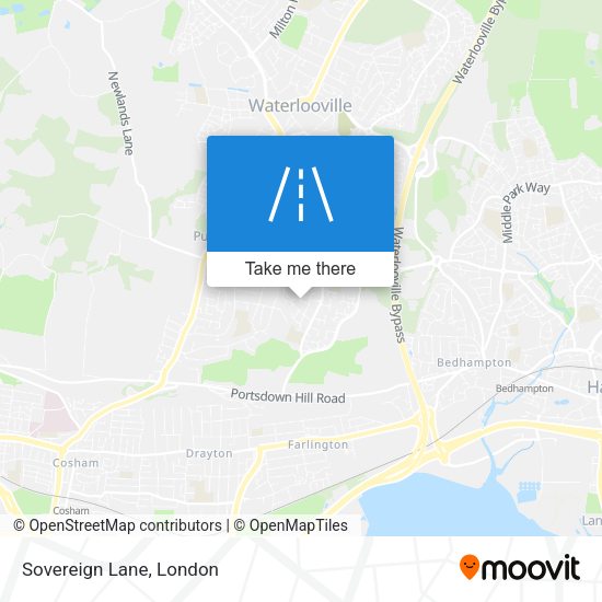 Sovereign Lane map