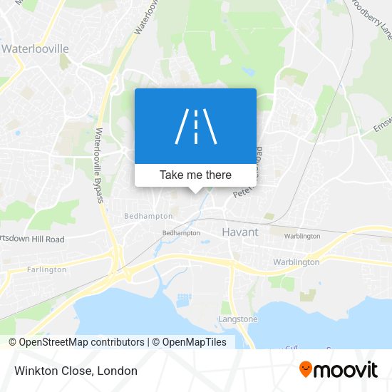 Winkton Close map