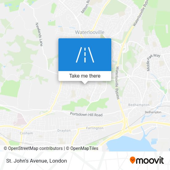 St. John's Avenue map