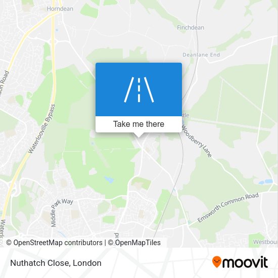 Nuthatch Close map