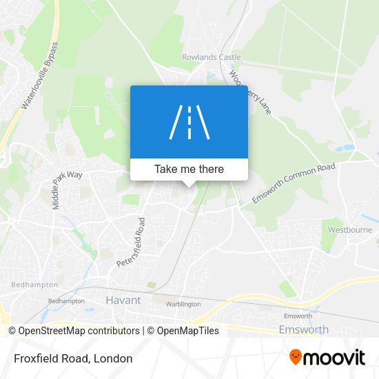 Froxfield Road map