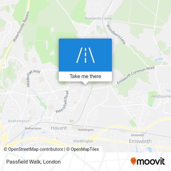 Passfield Walk map