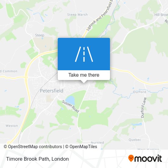 Timore Brook Path map
