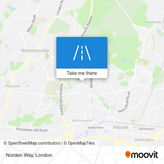 Norden Way map