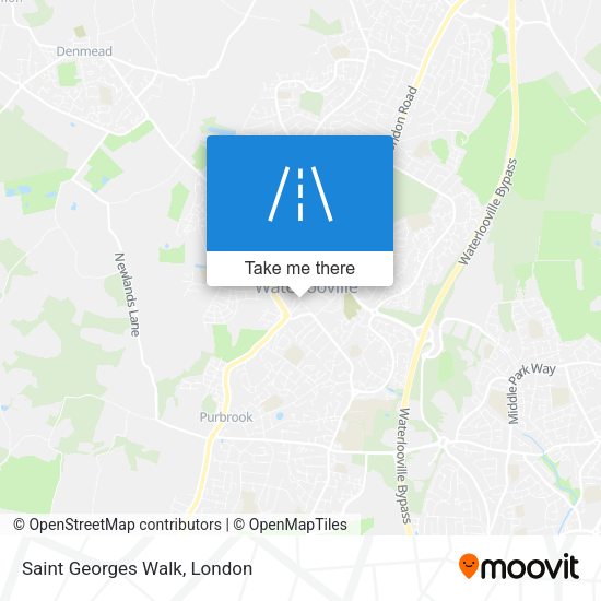 Saint Georges Walk map