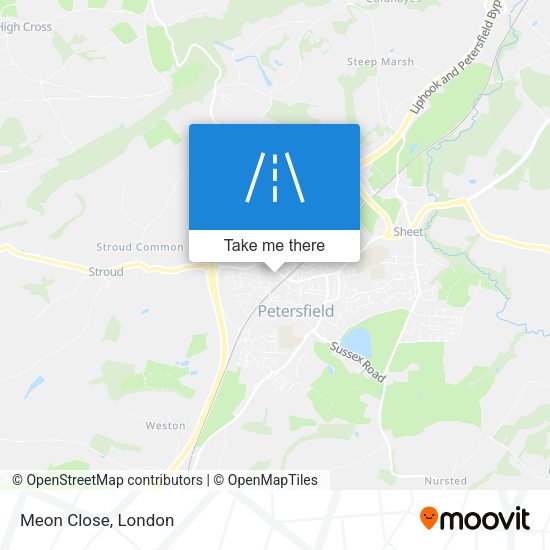 Meon Close map