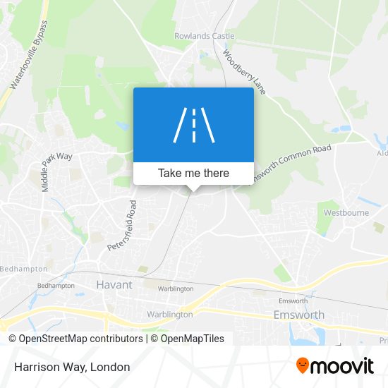 Harrison Way map
