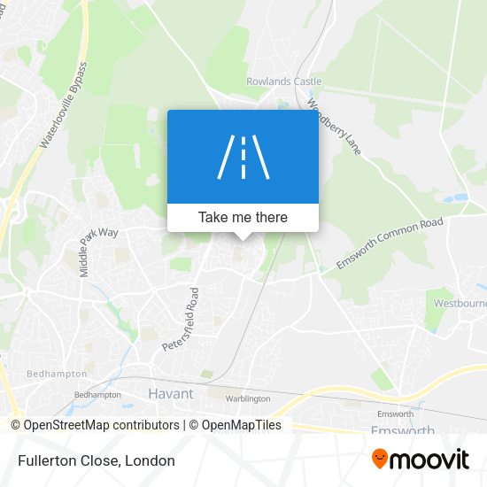 Fullerton Close map