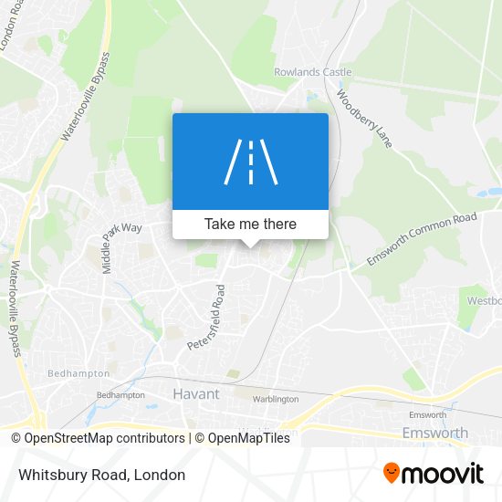 Whitsbury Road map