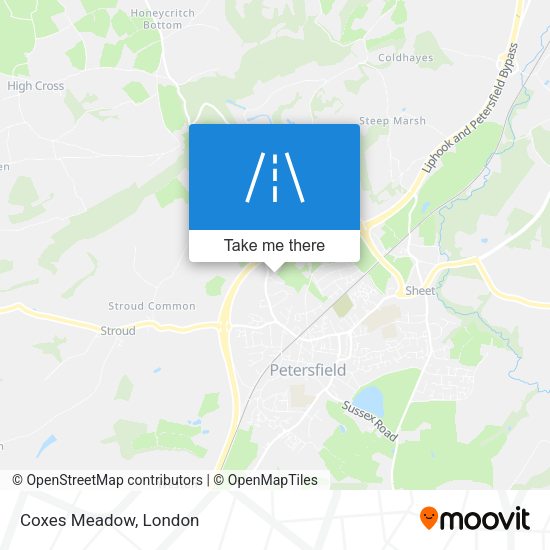 Coxes Meadow map