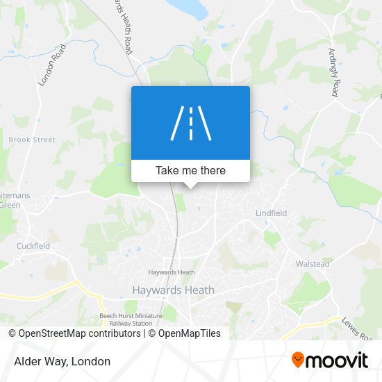 Alder Way map