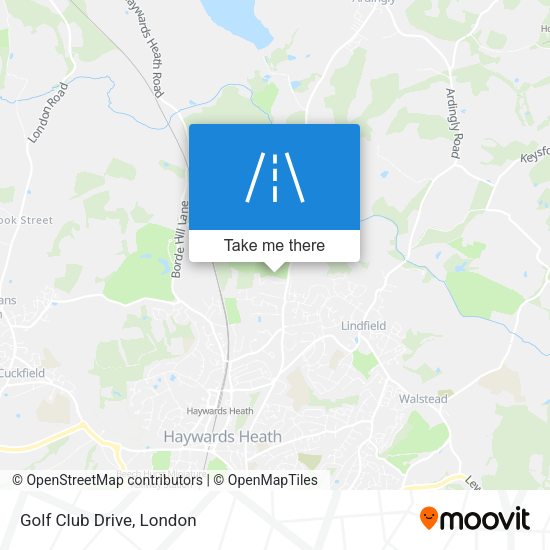 Golf Club Drive map