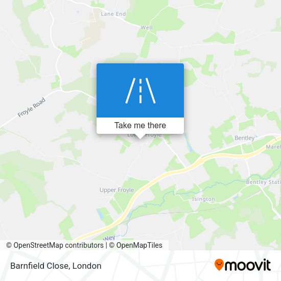 Barnfield Close map