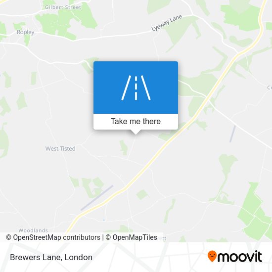 Brewers Lane map