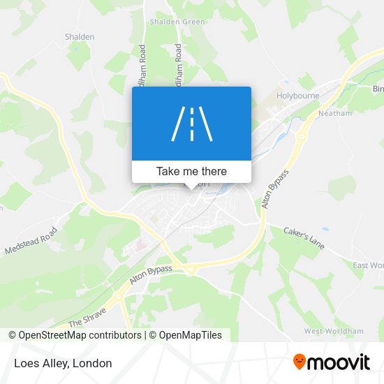 Loes Alley map