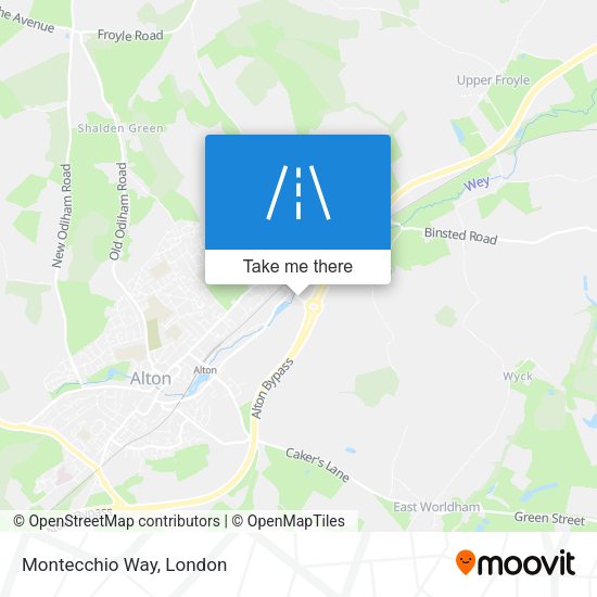 Montecchio Way map