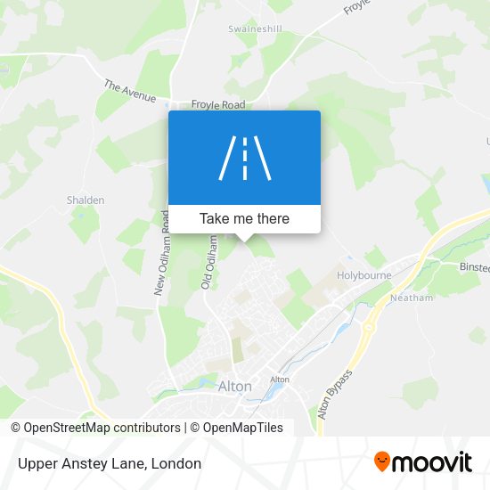 Upper Anstey Lane map
